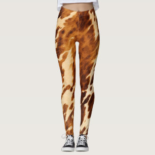 Legging Brown Cowhide