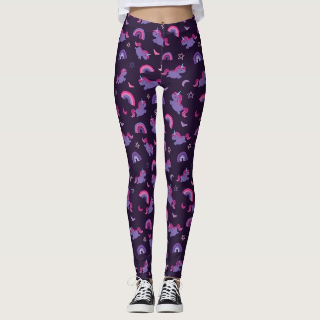 Legging Bruxa arco-íris de gótico Pastel (Frente)