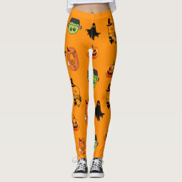 Legging Bruxa Assustadora de Halloween, Casa Assombrada, L
