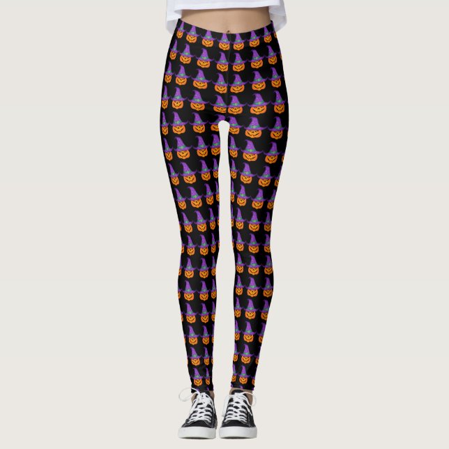 Legging Bruxa de Abóbora (Frente)
