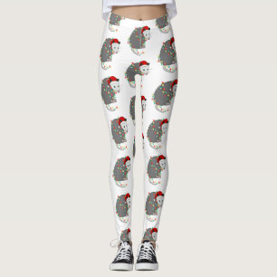 Legging bruxa do Natal santa claus