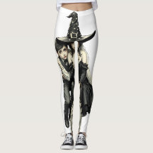 Bruxa e Menino do Halloween: Duo Mágico Escuro