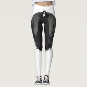 Legging Bruxa Gothic Salem à meia-noite