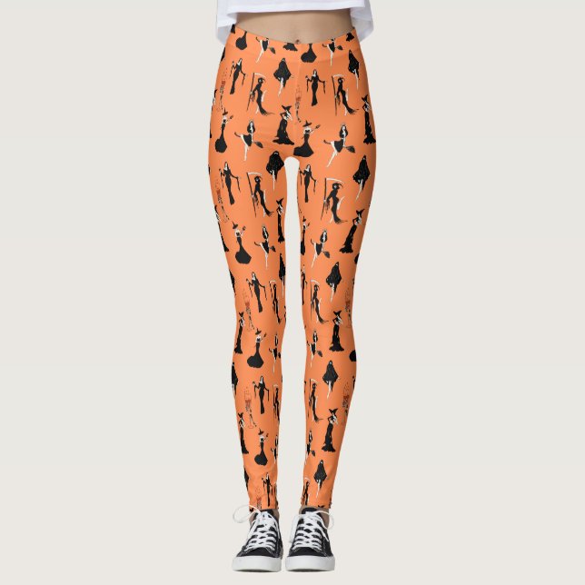 Legging Bruxa Maldita Coquetel Hart Skeleton Halloween (Frente)