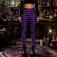 Bruxa Maligna Violeta e Listras Pretas de Hallowee