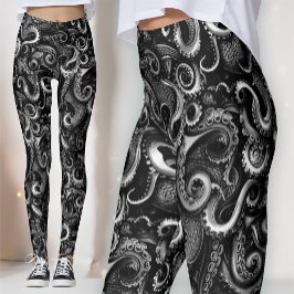 Legging Bruxa Marinha Gótica Kraken | Curiosidade Naturali