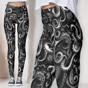 Legging Bruxa Marinha Gótica Kraken   Curiosidade Naturali