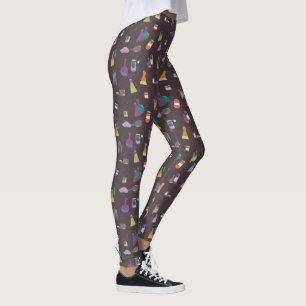 Legging Bruxas Escuras Poções de Halloween