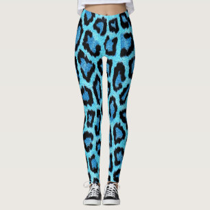 Legging Bue Trendy Leopard Pattern