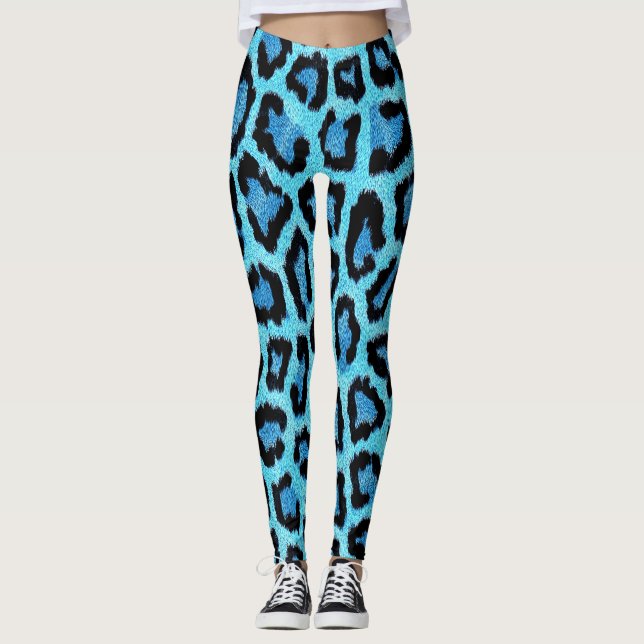 Legging Bue Trendy Leopard Pattern (Frente)