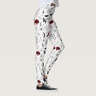 Legging Buffalo Adventures Black and Red Xadrez ID599