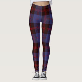 Legging Buffalo plaid navy blue red