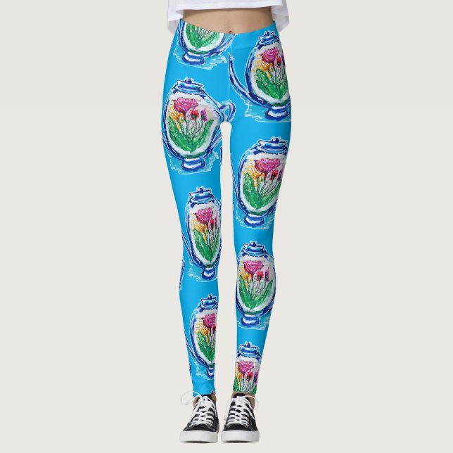 Legging Bule de Flor (Frente)