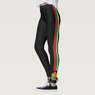 Legging Bulgária listra a bandeira