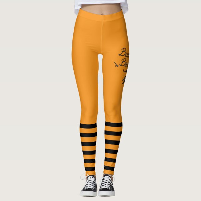 Legging Bumble Bee orange (Frente)