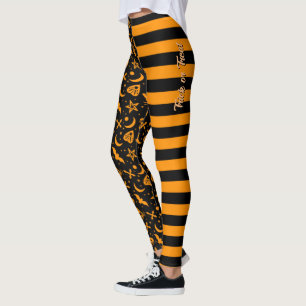 Legging Bumble Bee Striped Halloween Spooky Planchet