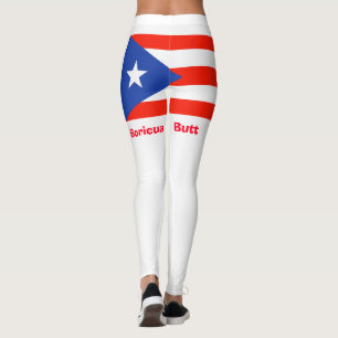 Legging Bumbum Boricua! Puerto Rican Flag 4Julia