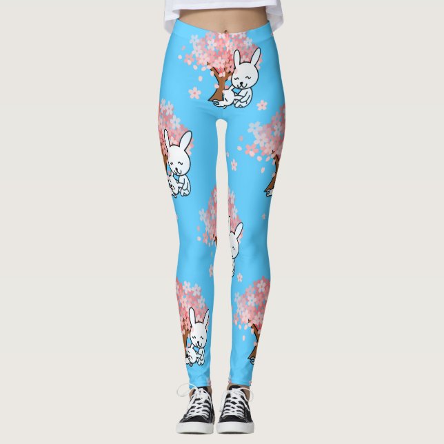 Legging bunnies florais (Frente)