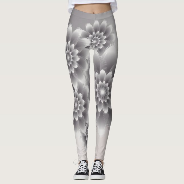 Legging Buquê de prata (Frente)