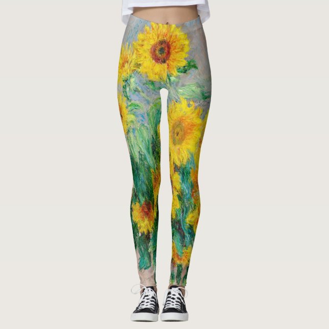 Legging Buquê de Sunflower Claude Monet (Frente)