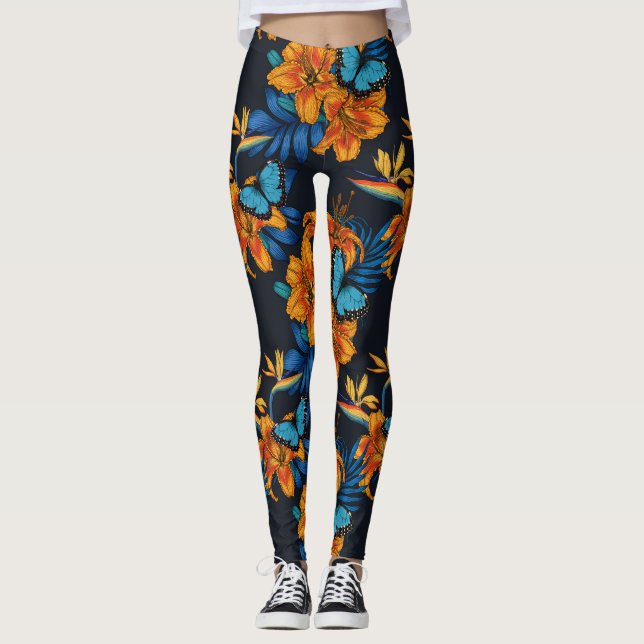 Legging Buquê tropical (Frente)