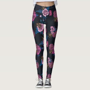 Legging Buquês e tarântula 2