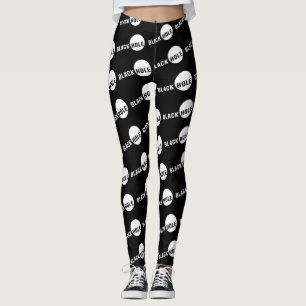 Legging Buraco Preto Para Preto