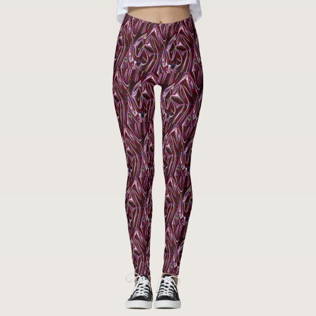 Legging burgundy chrome (Frente)