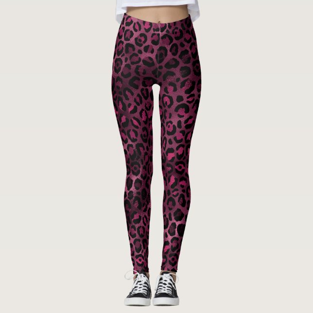 Legging Burgundy Leopard (Frente)