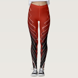 Legging Burgundy Vermelho para Preto