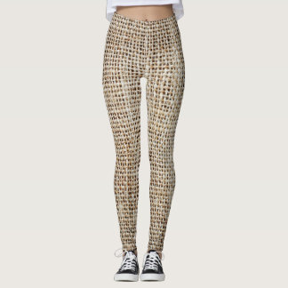 Legging Burlap Hessian Background Texture