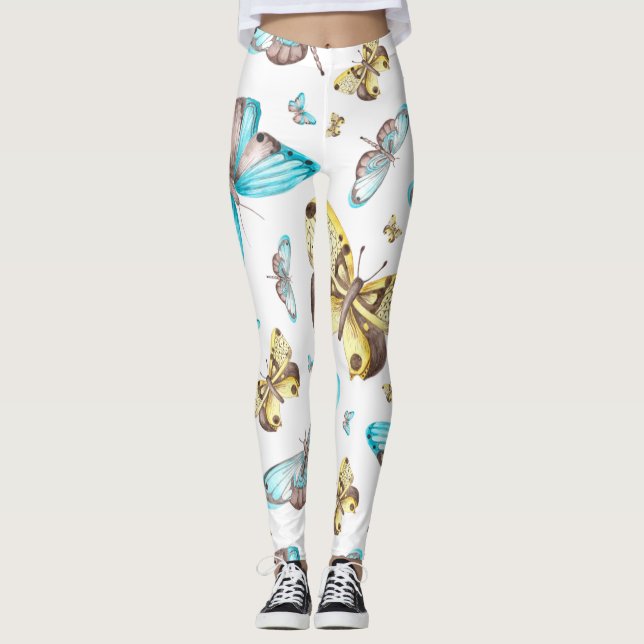 Legging Butterfly Art Drawing (Frente)