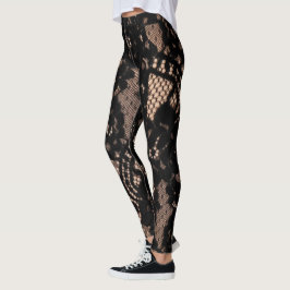 Legging Cabaret Black Lace