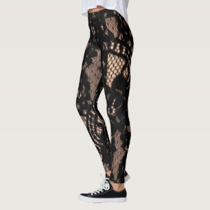 Legging Cabaret Black Lace