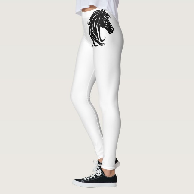 Legging Cabeça de Cavalo Preto Magnífico (Esquerda)