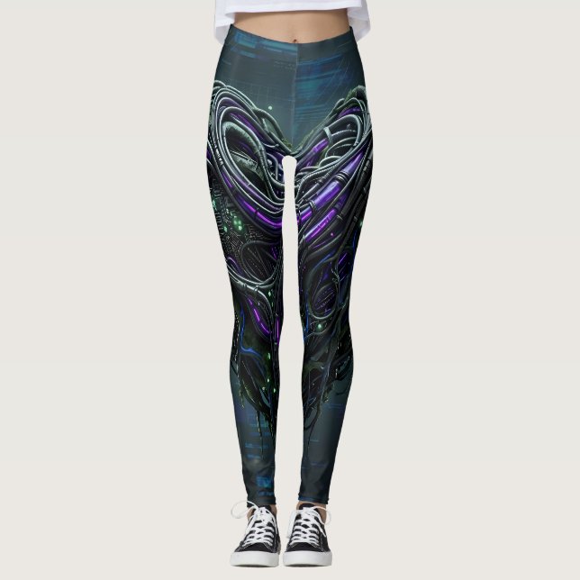 Legging Cabo Roots Coração Biofílico Tech Orgânico (Frente)