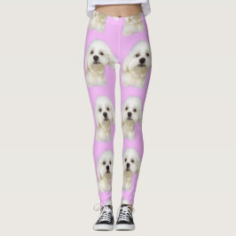 Legging cachorrinho maltês