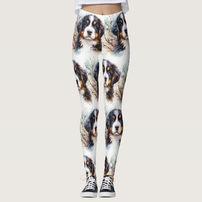 Legging Cachorro-da-montanha Bernese AI Puppy (Frente)