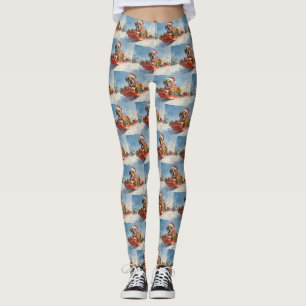 Legging Cachorro de Boxim Deixem nevar o Natal