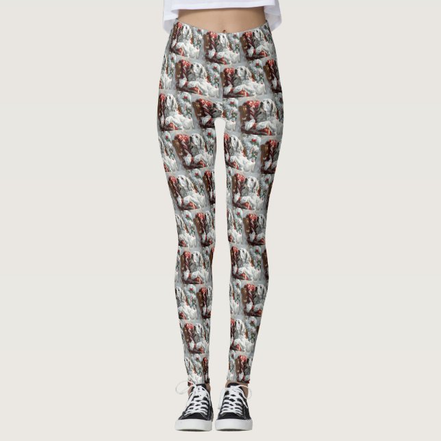 Legging Cachorro de inverno Festivo (Frente)