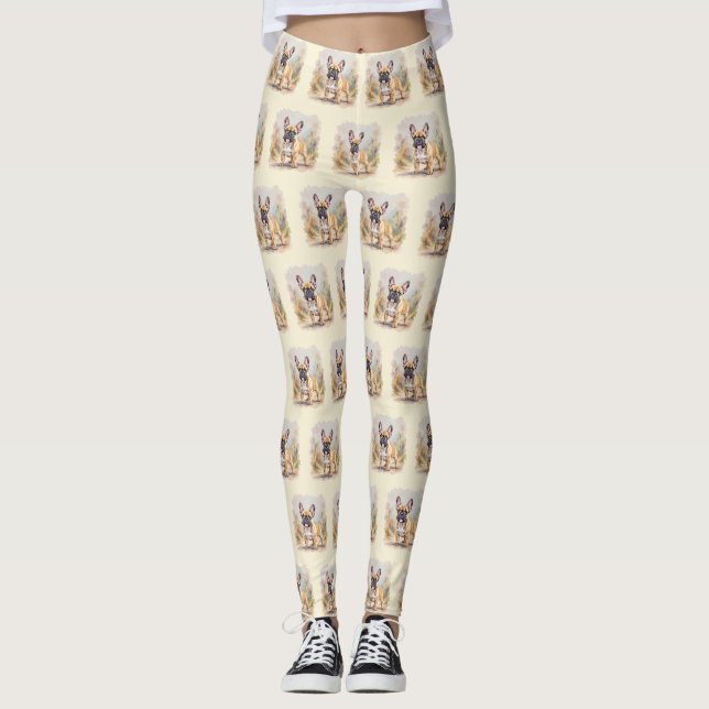 Legging Cachorro Francês Tan Fawn - Cachorro Francês Cacho (Frente)
