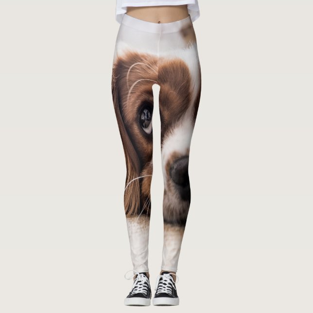 Legging Cachorro Panelado De Olhos Tristes (Frente)