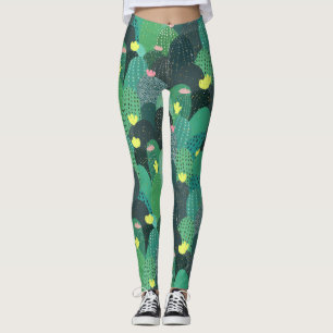 Legging Cactus Dourados, verde-verão, ponto-verde-Design
