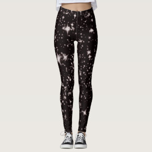 Legging cadeiras pretas de estrelas