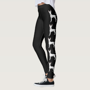 Legging Cães de Cartoon Casaco Suave De Cão Branco Ibizan