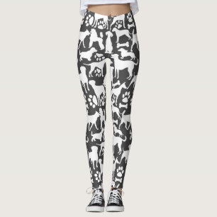 Legging Cães e patas 02.b DGrey BG