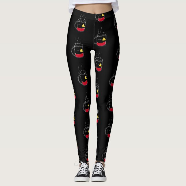 Legging Café Críticamente baixo (Frente)