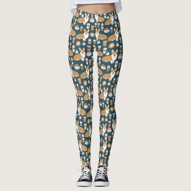 Legging Café do Corgi - caneleiras (Frente)