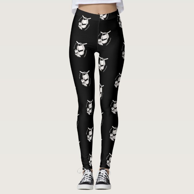Legging Café Lama (branco) (Frente)