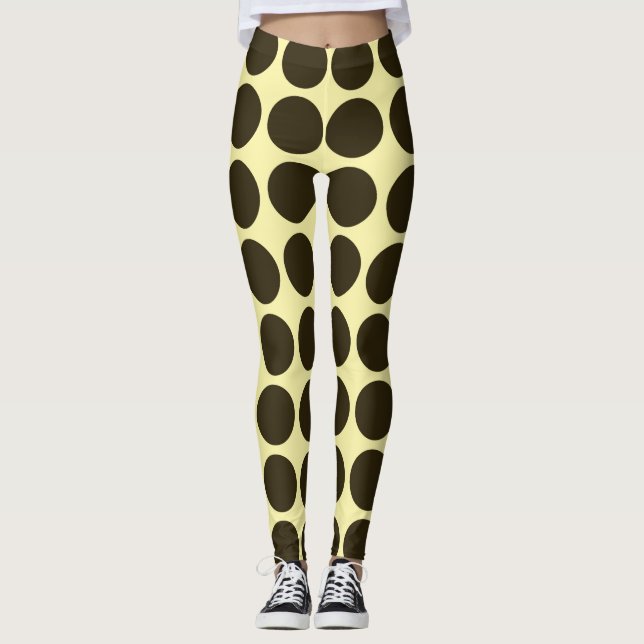Legging Café Mocha Cream Pontos Neutrais (Frente)